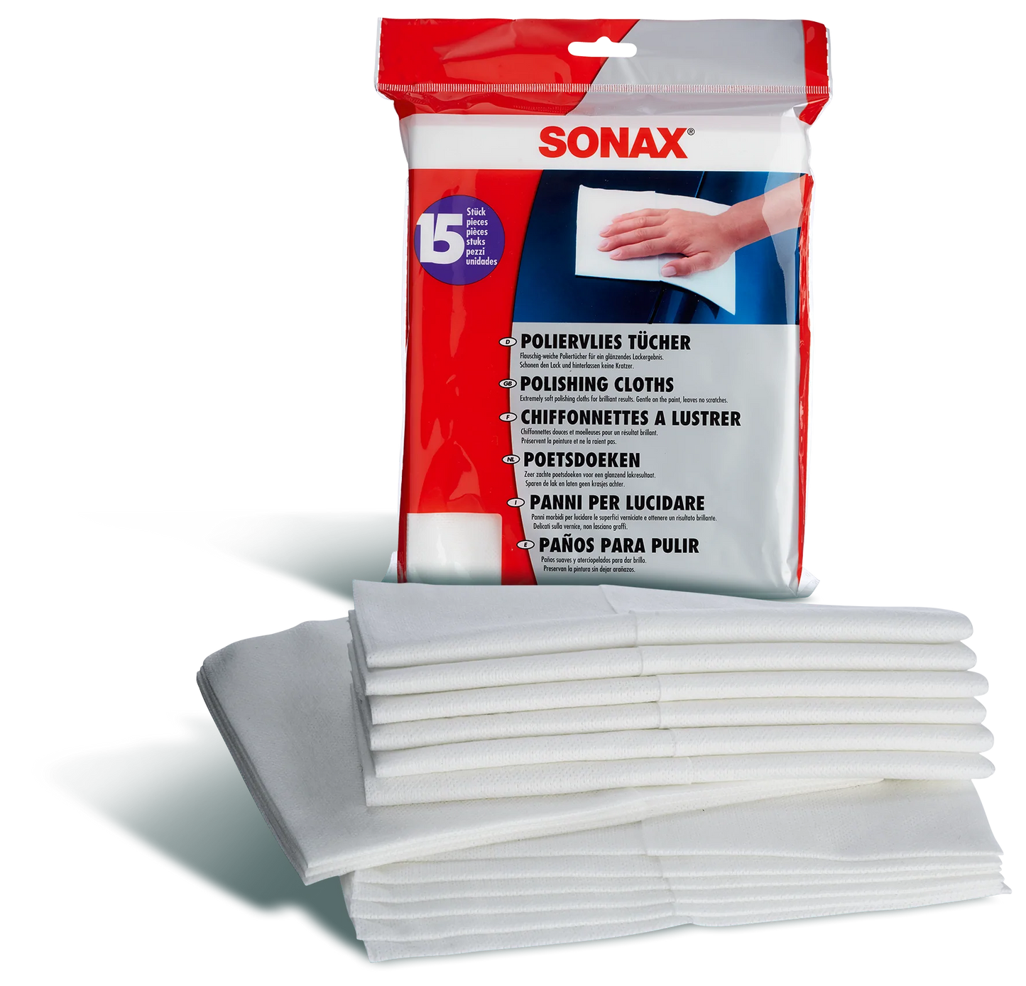 SONAX Polishing Cloths 15 Pack