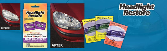Headlight Restore Wipes Kit.