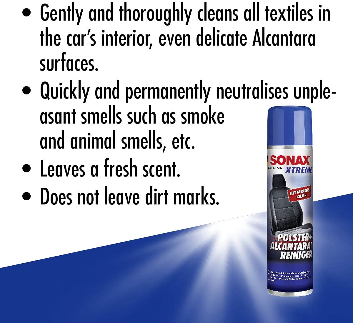 SONAX ALCANTARA CLEANER vs Grease & Dirt 