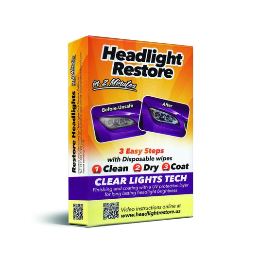 Headlight Restore Wipes Kit.