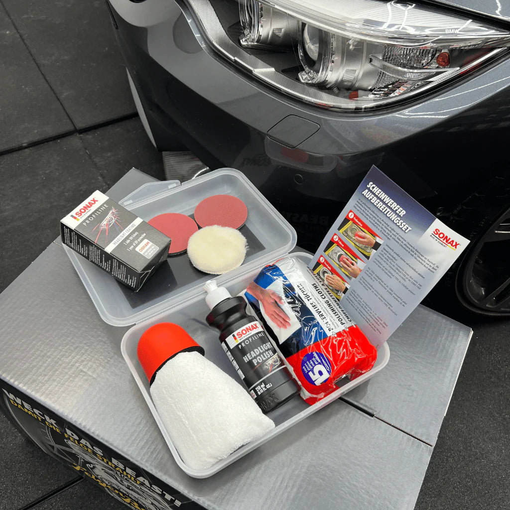 SONAX PROFILINE HEADLIGHT RESTORATION KIT- Sufficient for 20 applications!