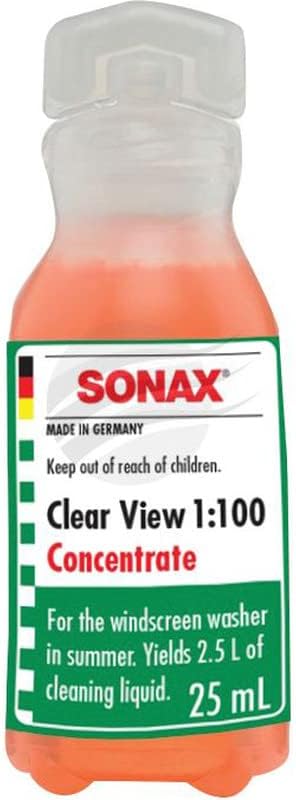 Sonax Clear View Concentrate 1:100 Windscreen Additive 25ml