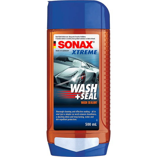 XTREME WASH + SEAL, 2 IN 1 CLEAN AND SEAL.