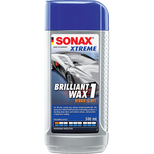 SONAX XTREME BRILLIANT QUICK WAX 1 HYBRID NPT, LIQUID PROTECTIVE WAX.