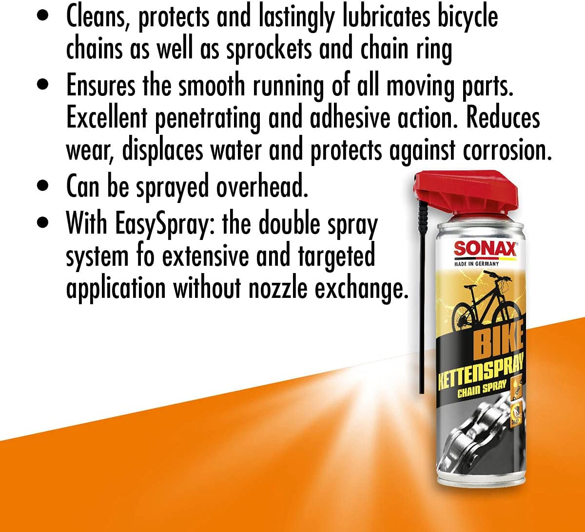 SONAX BIKE CHAIN SPRAY WITH EASYSPRAY (300 ML)