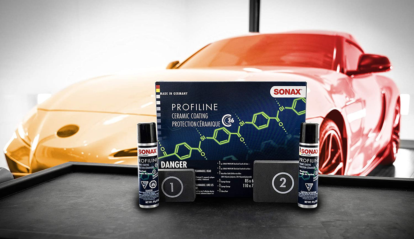 SONAX PROFILINE CERAMIC COATING CC36. EASY APPLICATION KIT