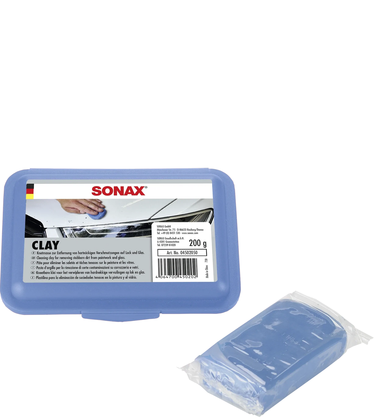 SONAX Clay Bar, Paint Surface Decontamination Tool 200g..